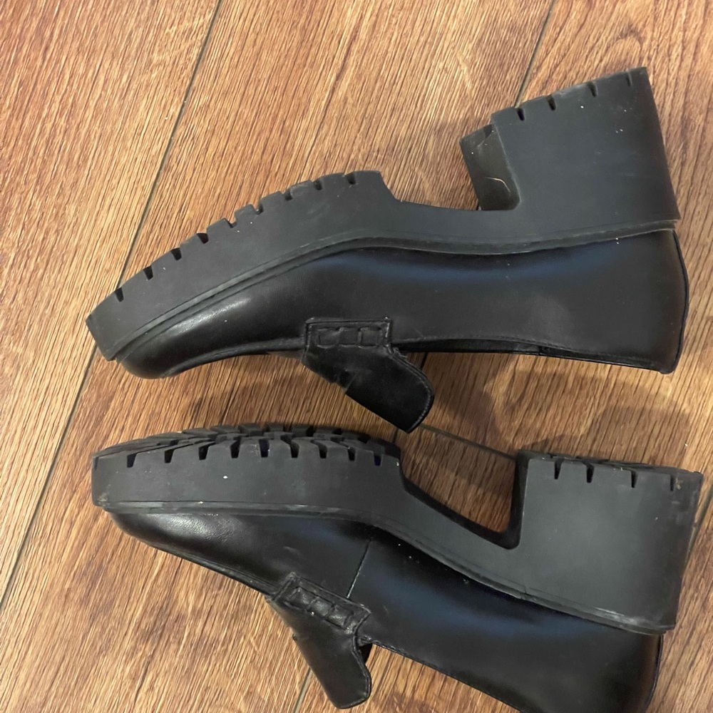 Universal Thread Women’s Maisy Platform Black Loafers Grunge Chunky Size 8 - Picture 4 of 9